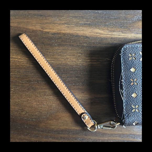 Michael Kors Perforated Zippered Wallet and Wristlet - Picture 5 of 11